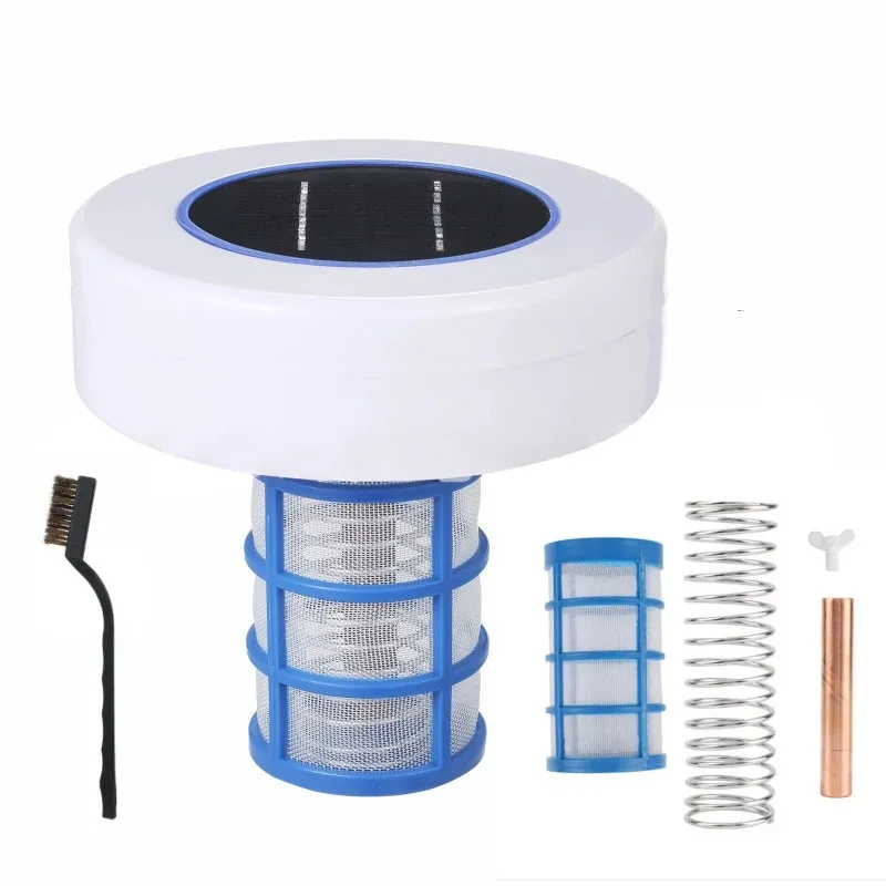Solar Powered Pool Ionizer - Copper Silver Ion Water Purifier, Chemical-Free Pool Sanitizer & Algae Controller