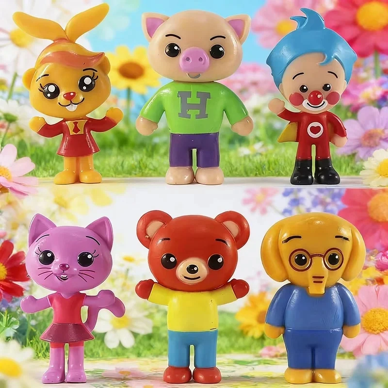 

Hot 6pcs/set Cute Clown Anime Figure Toy PVC Children Education Model Dolls Gift Desk Decorations Children Birthday Toy Gift