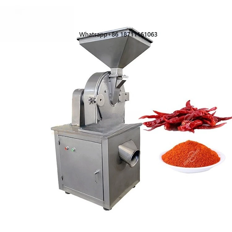 Commercial Grinder Mill Dry Onion Garlic Cumin Thyme Ginger Turmeric Red Chilli Pepper Chili Spice Powder Grinding Machine