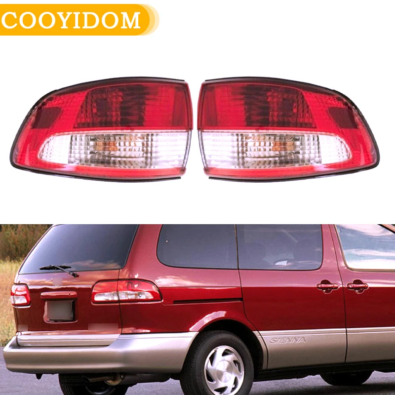 

Taillight Taillamp For Toyota Sienna 2001 2002 2003 2004 8155008020 Tail Light Lamp Outer Rear bumper fog light Car accessories