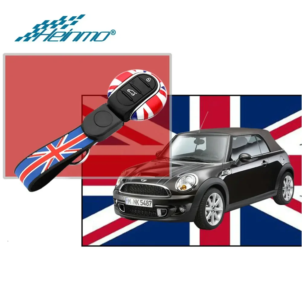 Union Jack Car Key Bag Key Chains Case Housing Cover Protection For MINI Cooper One JCW S F54 F55 F56 F60 Countryman Accessories