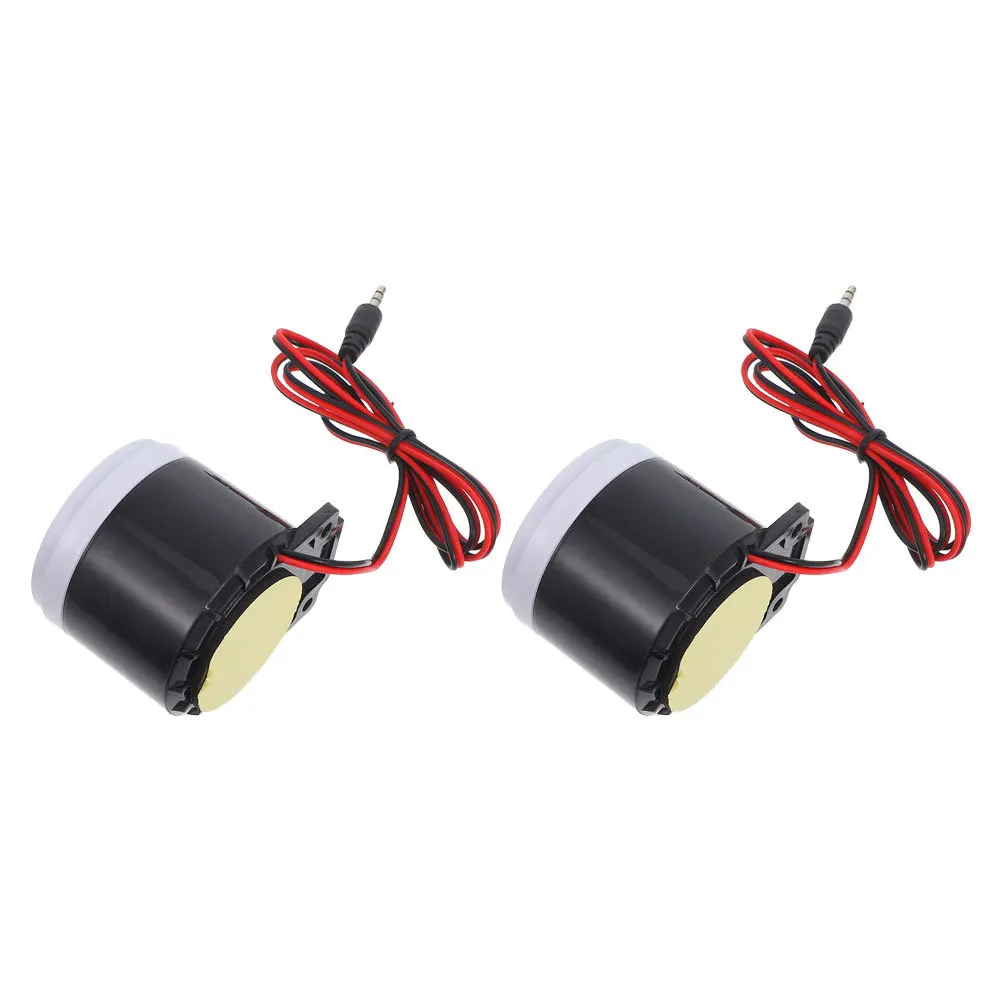 

2Pcs Wired Mini Alarm Siren Home Office Security High Volume Plastic Alarm Buzzer System Security Buzzer Mini Siren