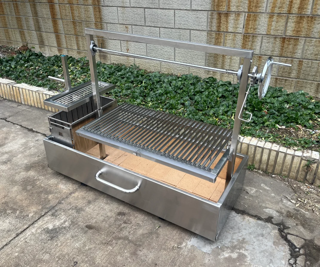 Stainless Steel Santa Maria Grill With Brasero Argentine Argentina Argentinian Charcoal Grill Parilla Outdoor Bbq Grill
