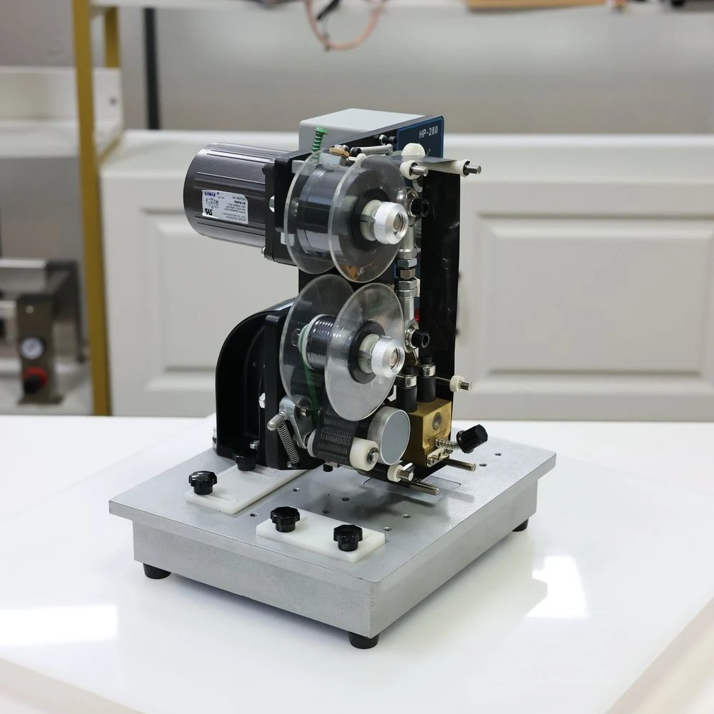 HP-280 صندوق بلاستيكي آلة طباعة التاريخ آلة طباعة ملصقات الشريط الحراري آلة طباعة ختم ساخن طباعة المبرمج