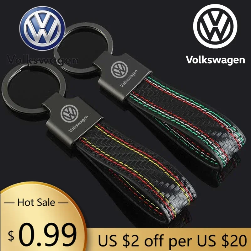 

Кожаный брелок-подвеска для ключей автомобиля Volkswagen VW для моделей Passat, Tiguan, Golf, Sharan, Sagitar, Magotan, Lavid