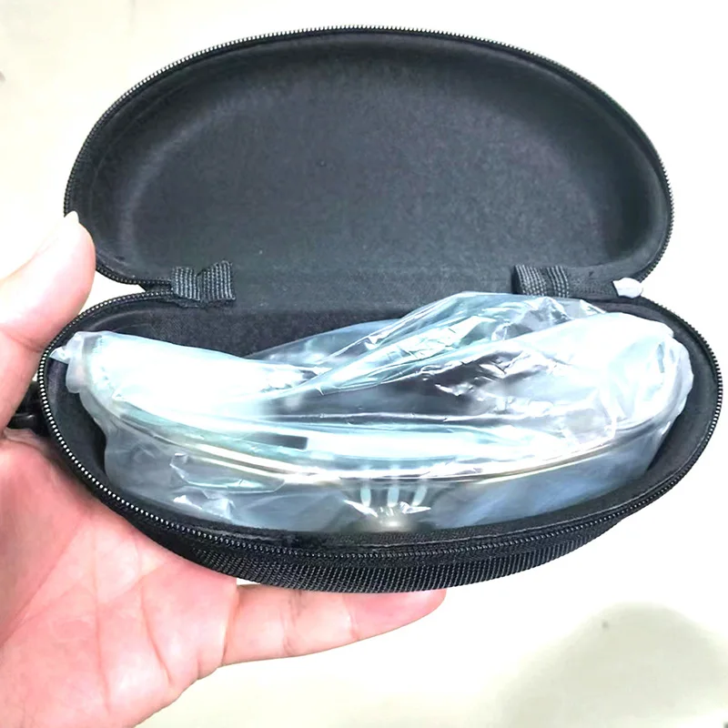 Sports Outdoor Basketball Glasses Box Solid Black Eyeglasses Case EV Zip-up High Grade Glasses Holder Portable Eye Glass Cover