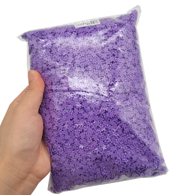 Abalorios de flores acrílicas para decoración de uñas, abalorios de acero para decoración de uñas, 500g, a granel