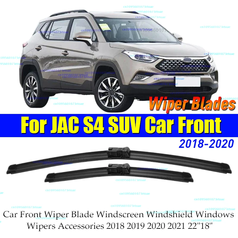 

Car Front Wiper Blades For JAC S4 SUV 2018 2019 2020 Soft Rubber Windshield Windscreen Clean Window 24"+16" Car Accessories