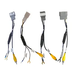 4pcs 7Pin 8Pin 12Pin 24Pin For Honda Original Factory Auto Camera Video Output Car Reverse Camera Output Video Adapter Cable
