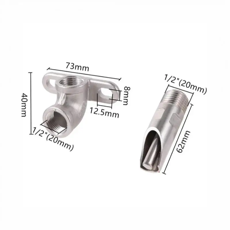 1 Set Pig Drinking Nozzle Automatic Water Feeder Stainless Steel 1 2 Threaded Interface Livestock Drinking Accessory