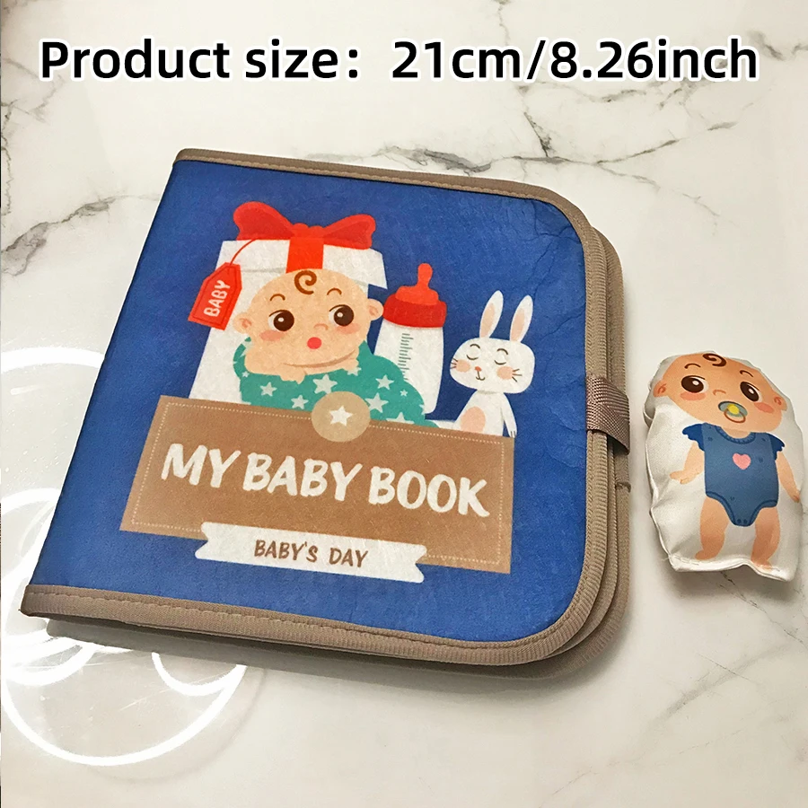 Libri di stoffa cognitivi interattivi inglesi per la prima educazione Libri di apprendimento per bambini Libri morbidi per bambini Giocattoli per bambini