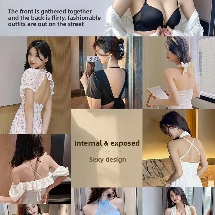 10cm Extreme Push Up Bra for Small Chest AA A B Cup - Front Closure Halter Neck, Seamless Lift Lingerie - Sexy Boost & Comfort