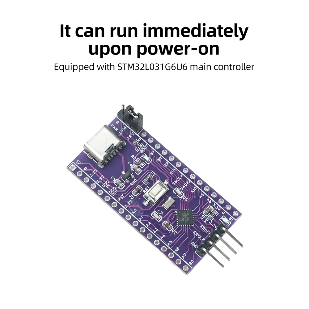 STM32L031G6U6 Development Board STM32L0 Ultra Low Power Cortex-M0 MCU Mini Development Board Type C USB