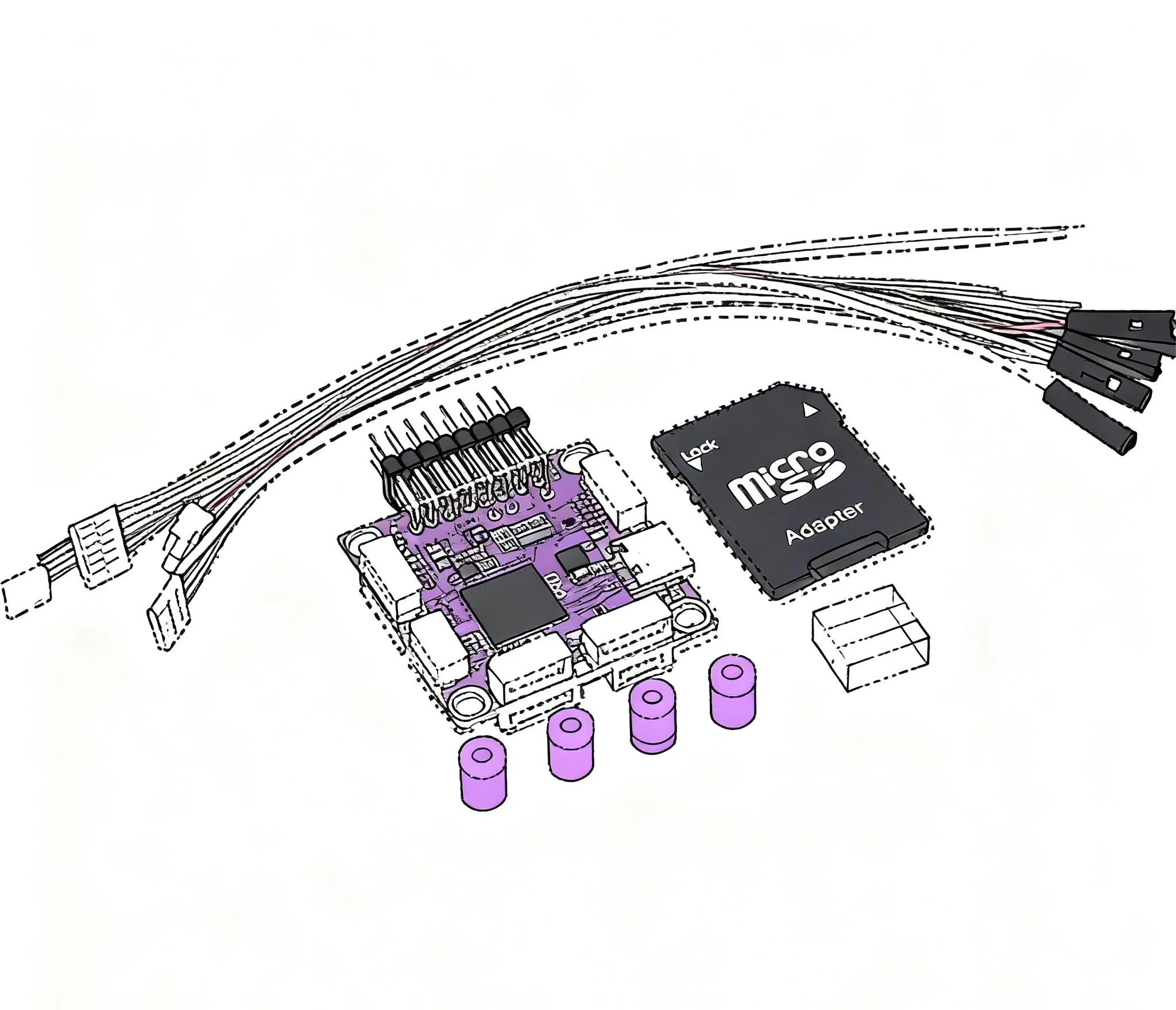 Happy Pixracer PRO Autopilot Xracer Flight Controller M8N GPS Set Happy Quadcopter Ardupilot