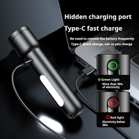 Philips SFL1123 Rechargeable Lamp Zoom Flashlight with Side Light EDC Portable Flashlight Rechargeable LED Flashlights for Camp