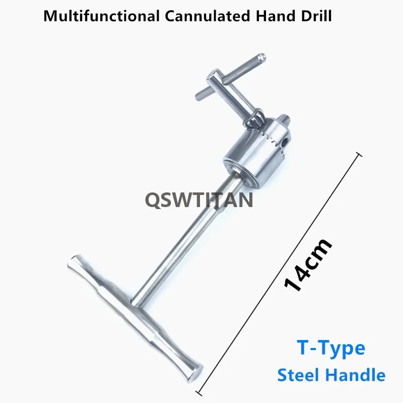 Orthopedic Bone Hand Drill Wood Or Stainless Steel Handle Veterinary Orthopedic Instrument