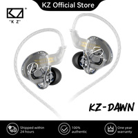 New KZ Dawn Dynamic wired Earphones HIFI Bass Earbuds In Ear Monitor Headphone For Sports Sleep Driving Noise Cancelling Headset