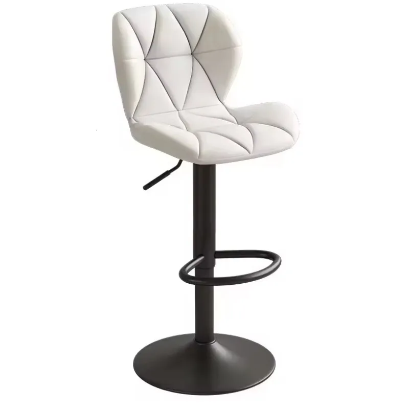 Unionwood Industrial Bar Luxury PU Leather Metal Lift Chair Modern Rotating Luxury Stool Chair Used for Family Hotel Restaurant