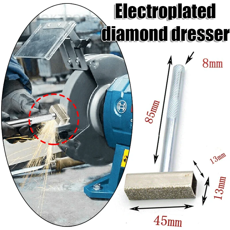 

1 шт. Алмазный инструмент для заточки абразивных кругов: утолщенный спеченный инструмент для заточки на настольном шлифовальном станке, для шлифовальных дисков, подарок