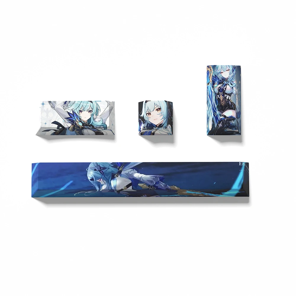 4pcs Anime Personality Keycap PBT Sublimation Space bar Enter ESC Mechanical Keyboard Supplement Key Custom Keycap