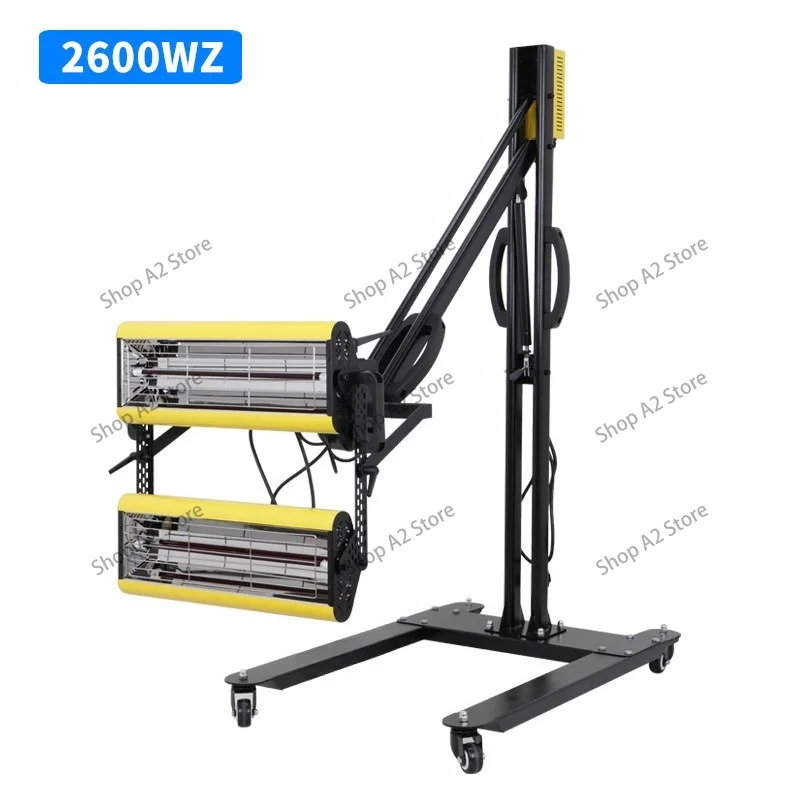 Mobile Short‑Wave Infrared Car Paint Baking Lamp Spray Booth Paint Drying Heating Repair Tool 220V