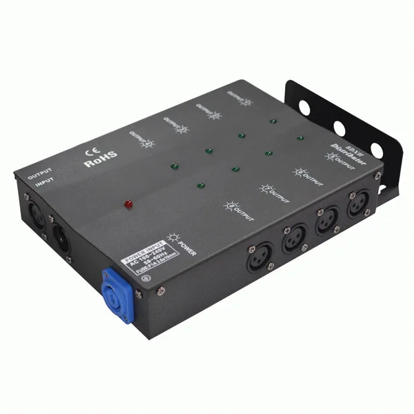 8DXH DMX Distributor DMX512 Controller Lights Console Dimmers for Distributing DMX Stage Equipment and Light Stages Performances