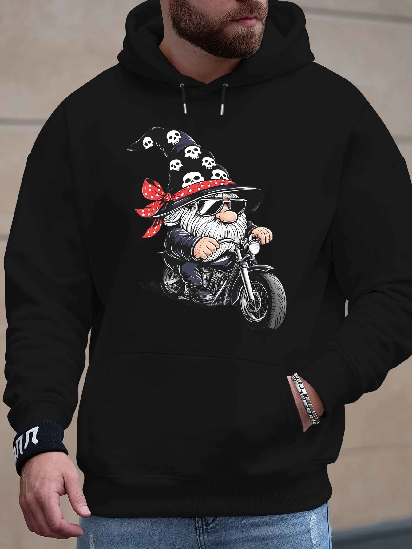 2024 New Men's Sweater, Motorcycle Dwarf Pattern, Very Suitable for Autumn and Winter, A Variety of Styles To Choose From, Including Trendy Hooded Models, Plus Size