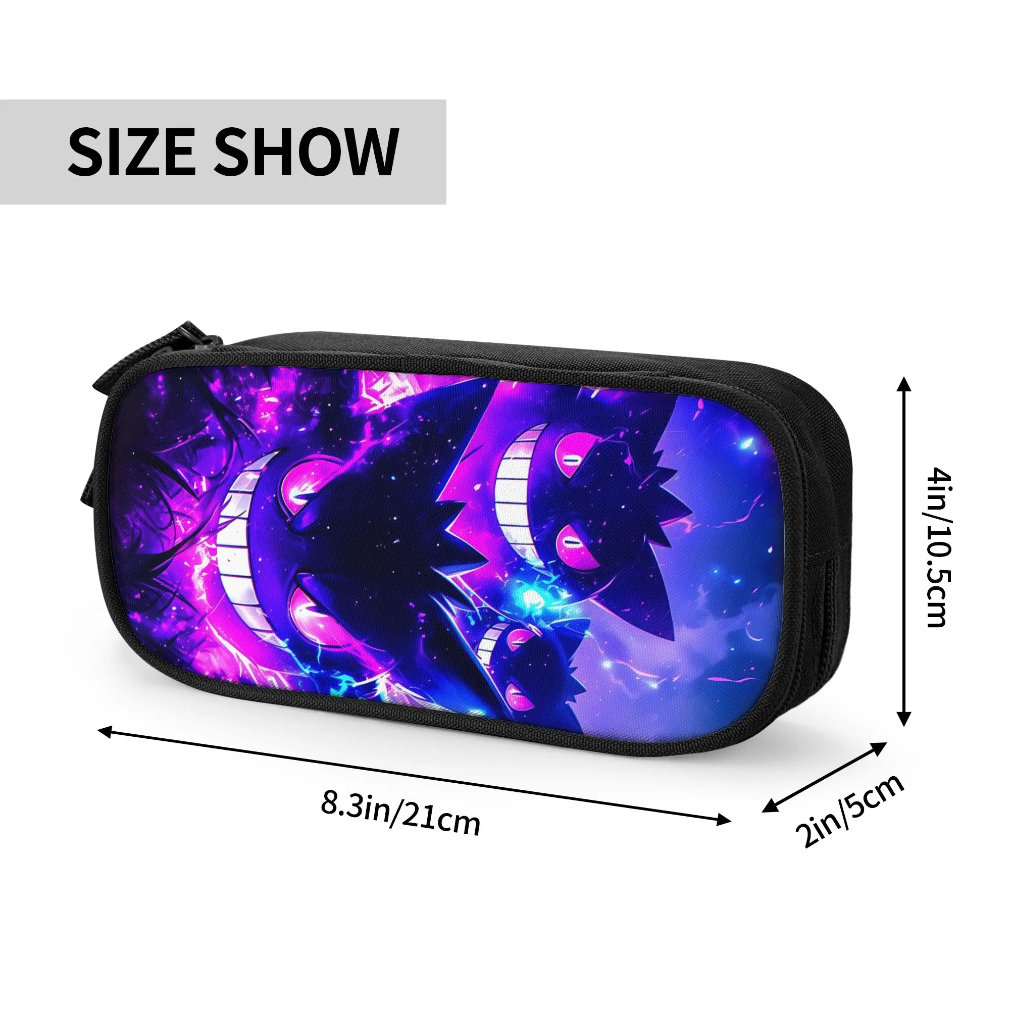 Custom Pokemon Halloween Gengar Large Capacity Bags for Child  Handheld Study Bag for Boys Gilrs Kids