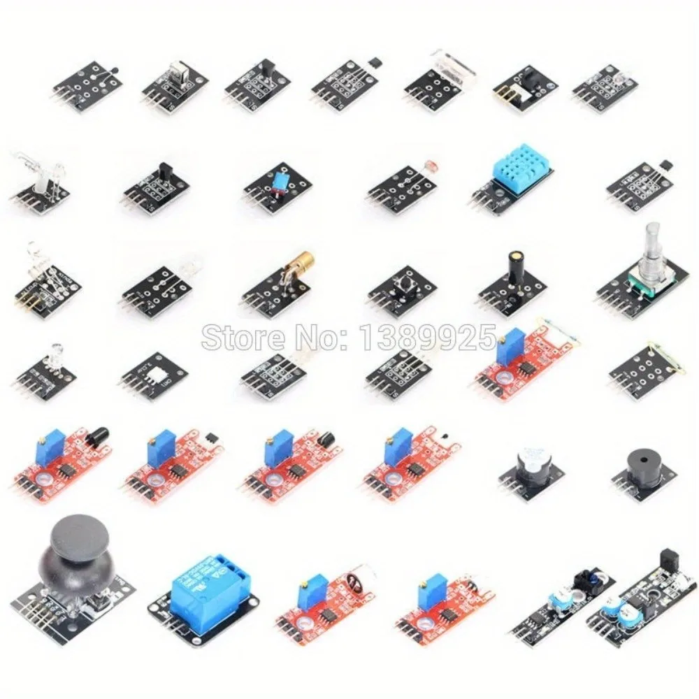 

37 in 1 Sensor Kit For Starters with plastic box
