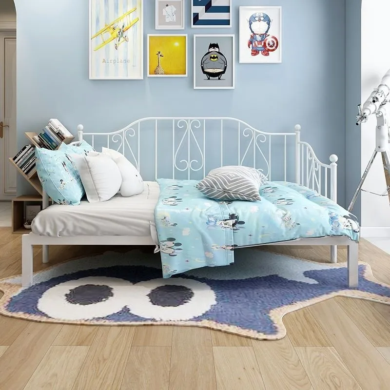 Dual-purpose Push-pull Bed Multifunctional Telescopic Bed Iron Frame Folding 1.5m Children's Bed
