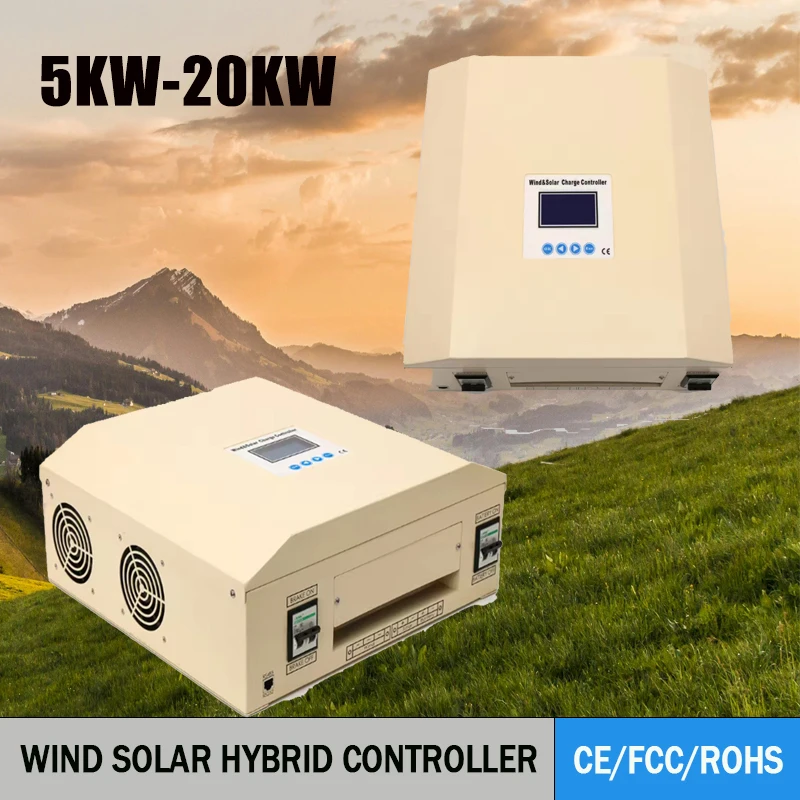 3000W Wind Solar Hybrid Charge Controller 12V 24V 48V 96V 110V 240V For Solar Panel Wind Turbine for Lithium Lead Acid Battery