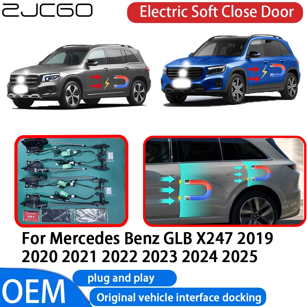 

for Mercedes Benz GLB X247 2019~2025 Car Automatic Electric Soft Close Door Closer System OEM Plug and Play Comfort Closing