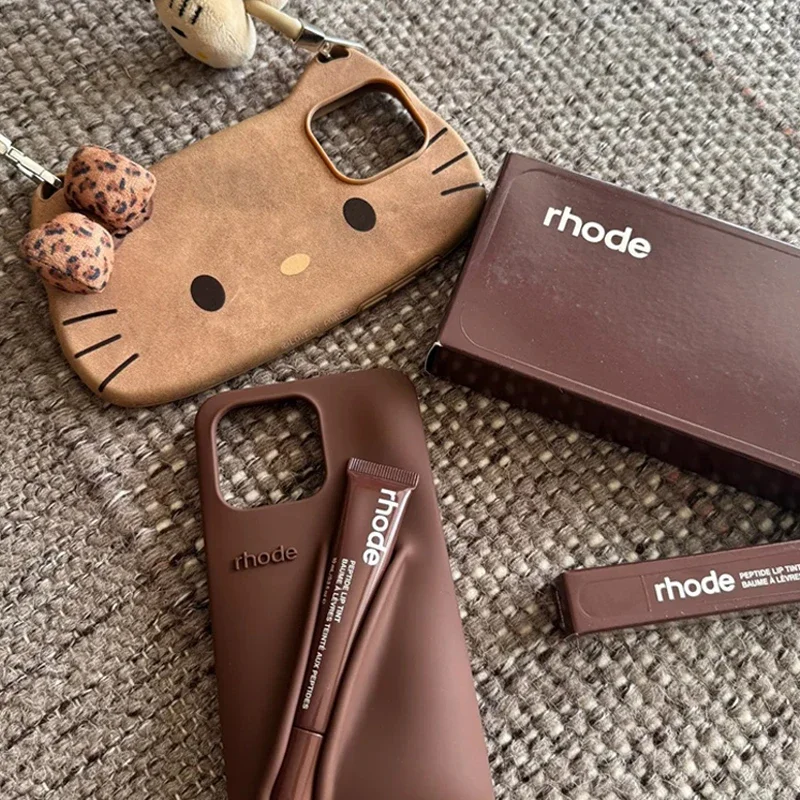 حافظة هاتف Rhode Autumn Limited Edition لهاتف iPhone 17 16 15 14 13 12 11 Pro Max Plus 16E صندوق أحمر الشفاه الهوائي مع ملمع الشفاه #1