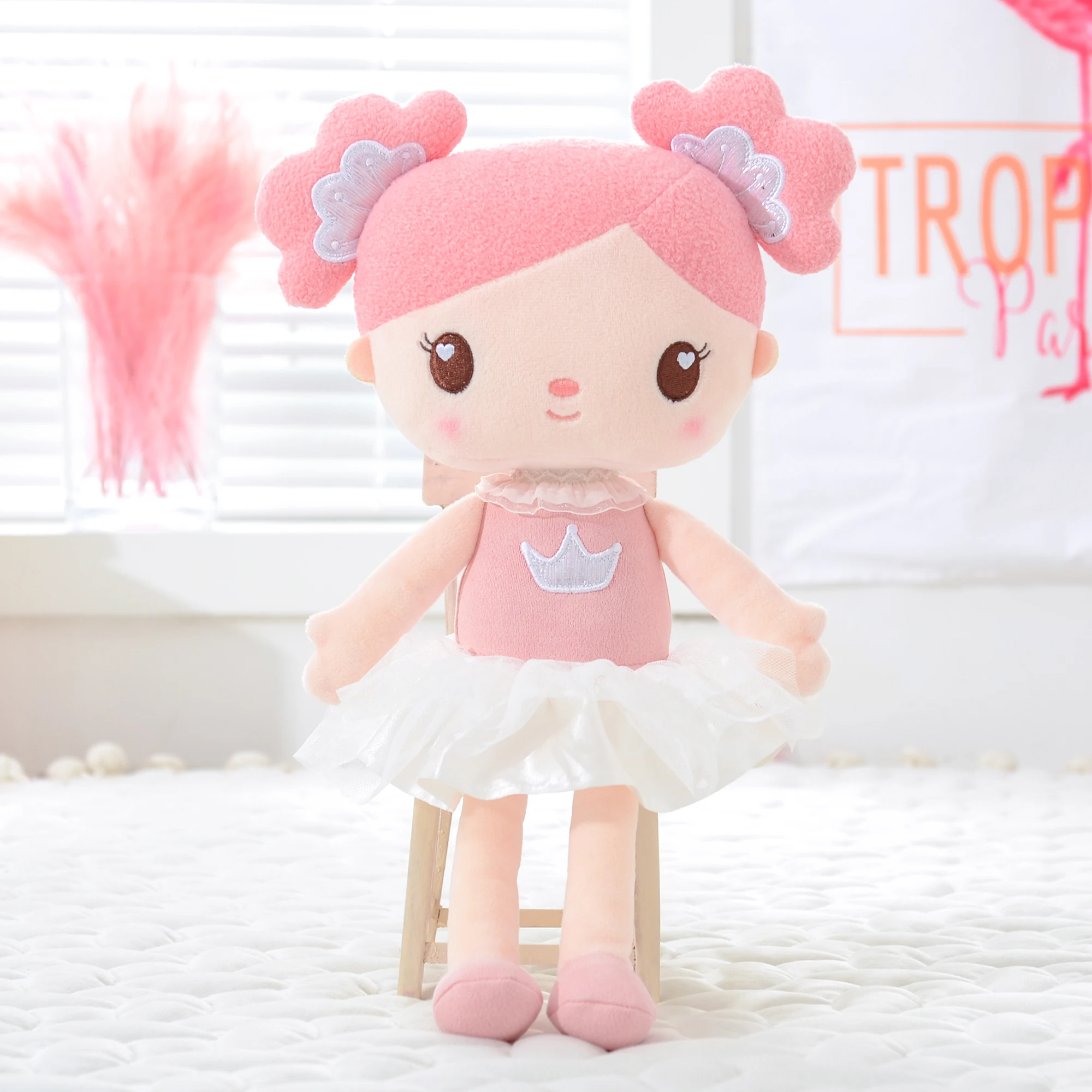 Gloveleya Baby Dolls Plush Toys Girl Gifts Soft Toys Girl‘s Birthday Gift Cute Candy Girl Baby Lovely Doll