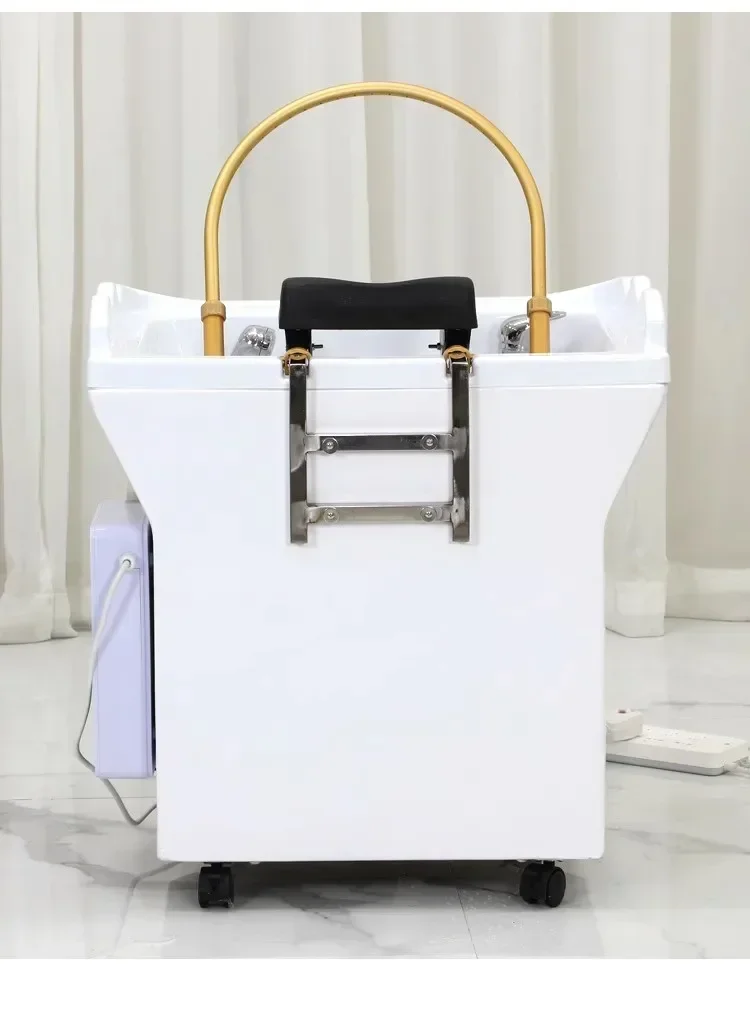 Mobile hair salon head care water circulation shampoo basin-No water tank needs to be connected to a water pipe