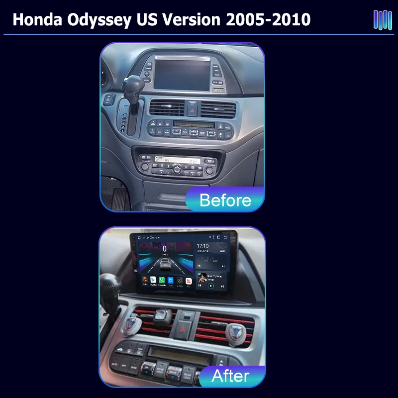 AI VOICE roadivox Android car radio for Honda Odyssey US Version 2005 2010 GPS Navigation video Multimedia Player tape recorder