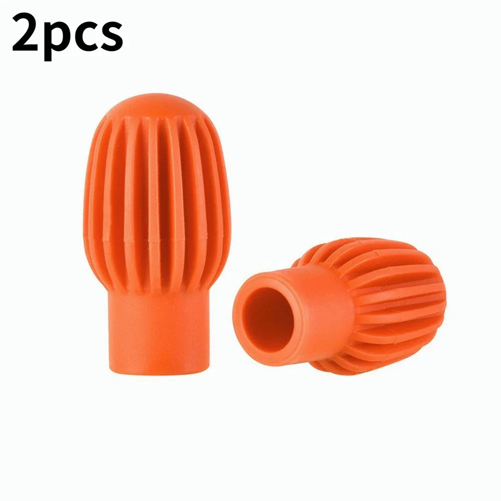 Manga de silicone mudo para tambor, 2 peças/4 peças, silenciador, dicas de prática, cabeça de baqueta, manga de borracha