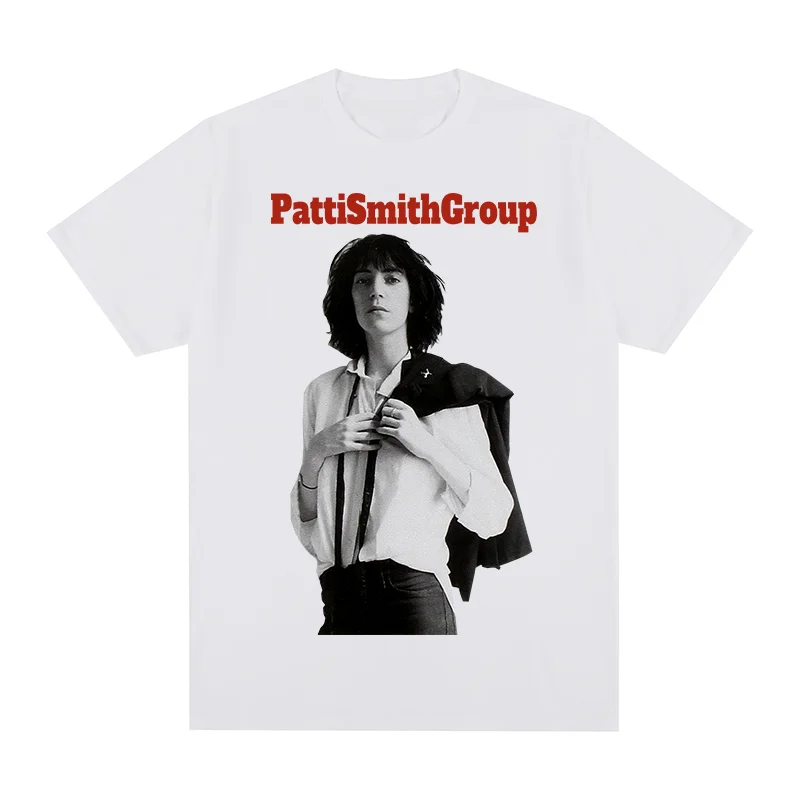 Patti Smith Group Vintage T-shirt European American Y2k Cotton Men T shirt New Tee Tshirt Womens Tops