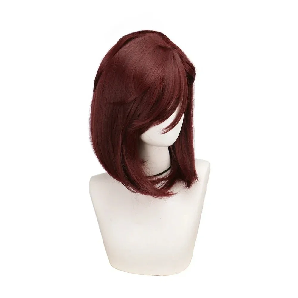 Synthetic KINGDOM HEARTS 3 Kairi Short Auburn Bob Heat Resistant Hair Cosplay Costume Wig Halloween Party