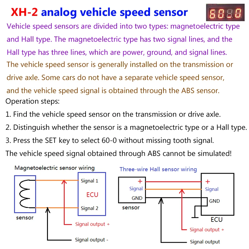 Imagem -05 - Simulador de Automóvel com Display Led Gerador Hall de Carro e Sensor de Posição do Virabrequim Testador de Sinal 2hz a 8khz