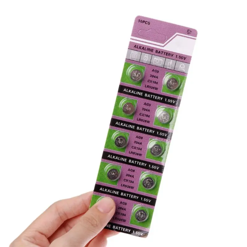 10แพ็คนาฬิกานาฬิกาแบตเตอรี่ปุ่มเซลล์1.55Vแบตเตอรี่สำหรับไฟฟ้าของเล่นLR936