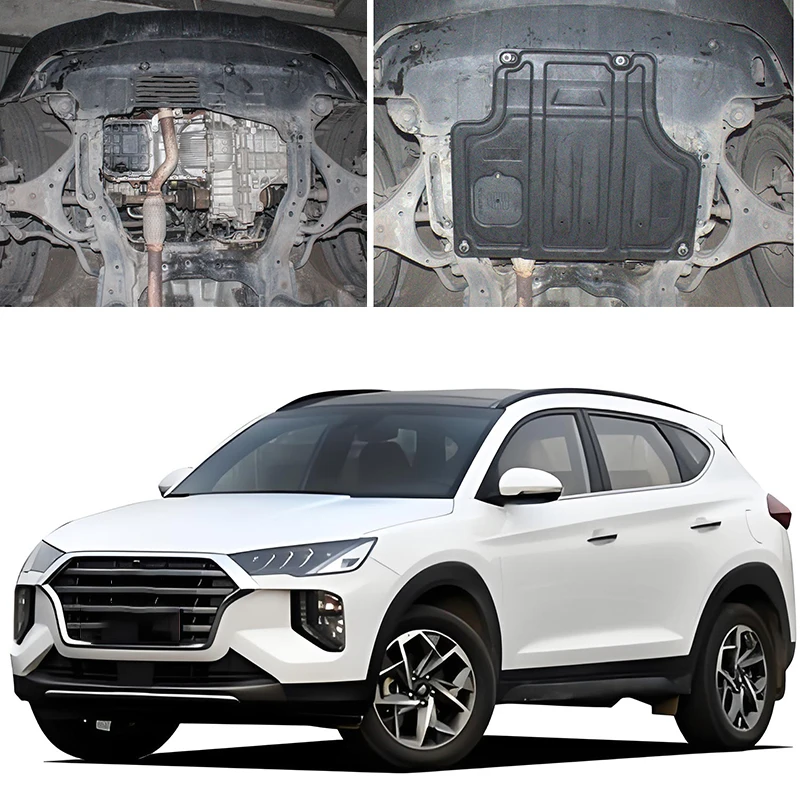 Car Accessories Black Under Engine Guard Mudguard Board Splash Shield Mud Fender Plate Panel For Hyundai Tucson 2008-2014 1.6T