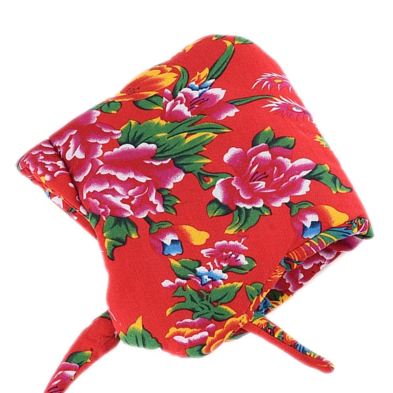 Oversized Floral Hat Festive Northeast Large Floral Hat Bomber Hat for Winter Dropship