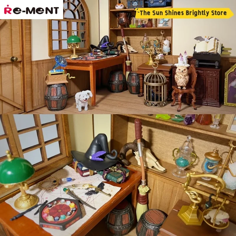 Disponibile Re-Ment autentico un giorno all'Accademia magica Scena in miniatura Colleziona modello d'azione Scatola cieca Regali di compleanno a sorpresa