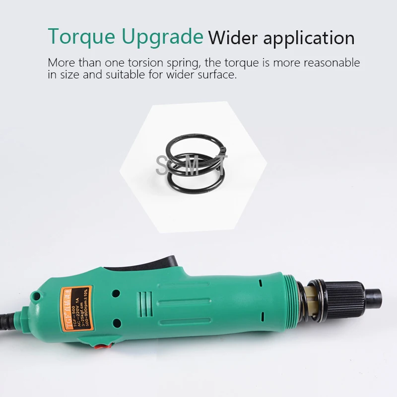 220V Electric Screwdriver H6 Speed 6.35mm Electric Screwdriver Straigh Plug Variable Speed Torque Adjustment