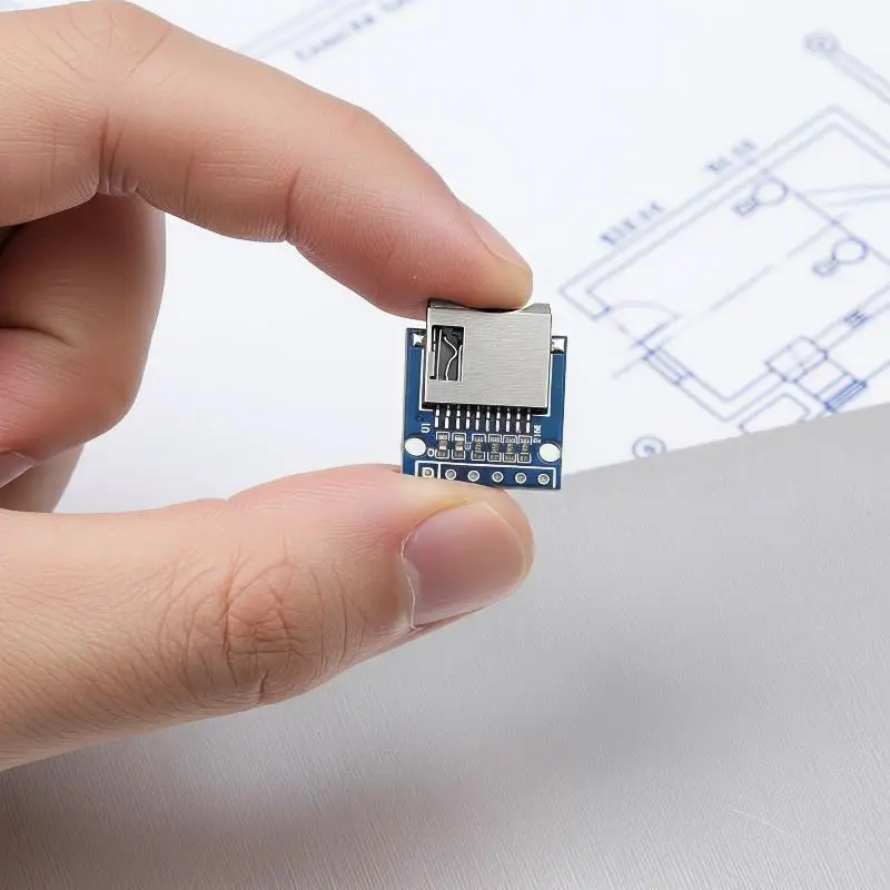 3Pcs  Card Module SPI Interface Unsoldered TF Card Holders for DIY Smart Home Device Component Assembly