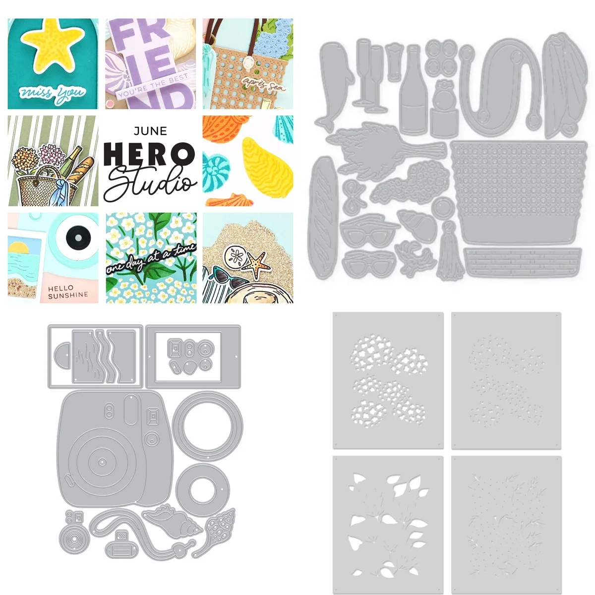 

2025 Summer Memories Beach Bag Metal Cutting Dies Stencil DIY Scrapbook Embossed Handcraft Paper Card Craft Template Decoration