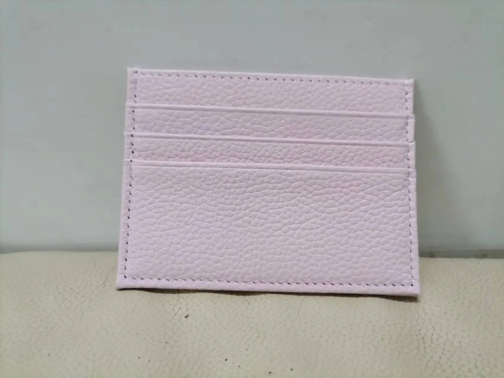 Benutzer definierte Brief Echt leder Karten halter personal isierte anfängliche schlanke Brieftasche Monogramm Name Geldbörse Karten etui DIY Hochzeits geschenk – Detail 9
