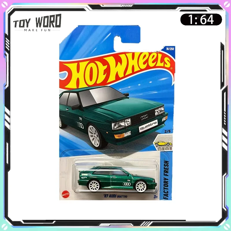 

2025A Hot Wheels TH Diecast Car Model Super Treasure Hunt 87 Audi quattro Limitied Collectible Model Room Ornament Boy Toy Gift