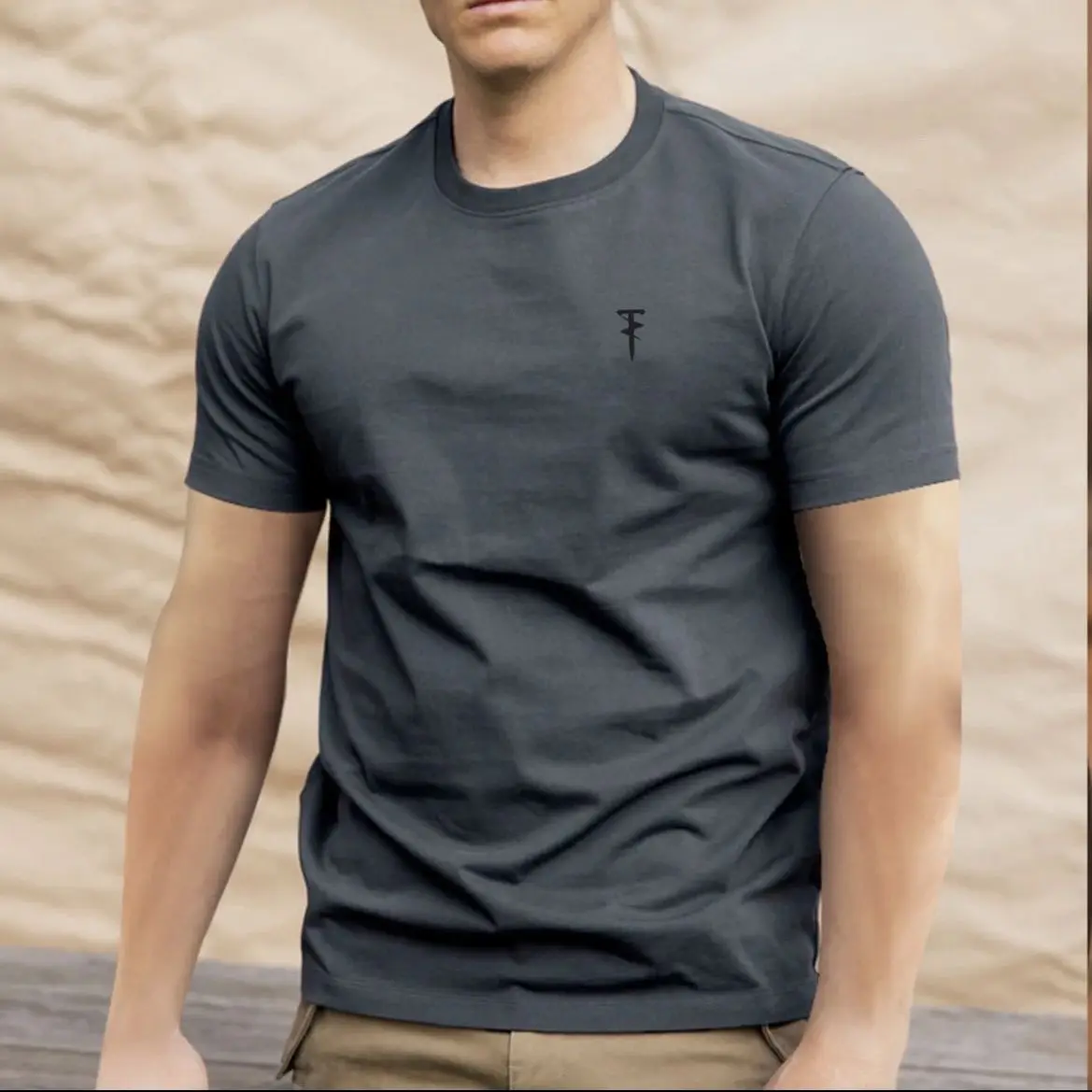 

2025 Summer Pure Cotton Knitted Fabric Military Enthusiast Men's Tactical T-shirt, Loose Outdoor Sporty Casual Breathable Top
